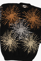 Vintage Black Dana Scott Sun Bursts Sweater (1980s)