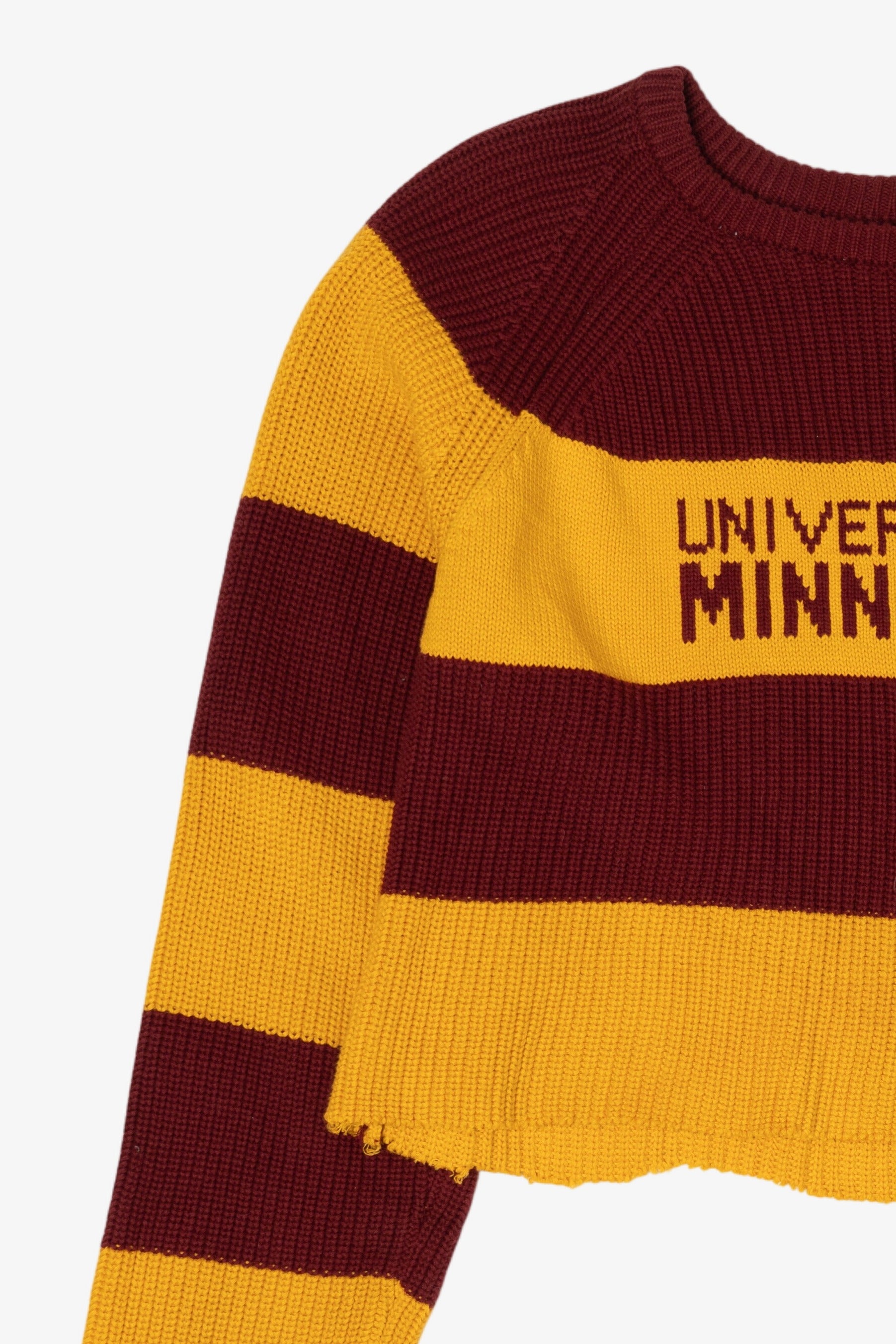 University Of Minnesota Striped Cutoff Sweater (2010s)