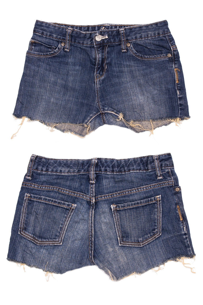 Cut Off Denim Shorts 25
