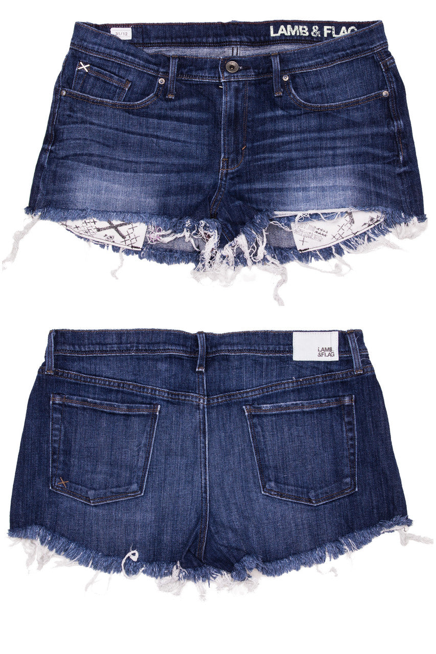 Cut Off Denim Shorts 34