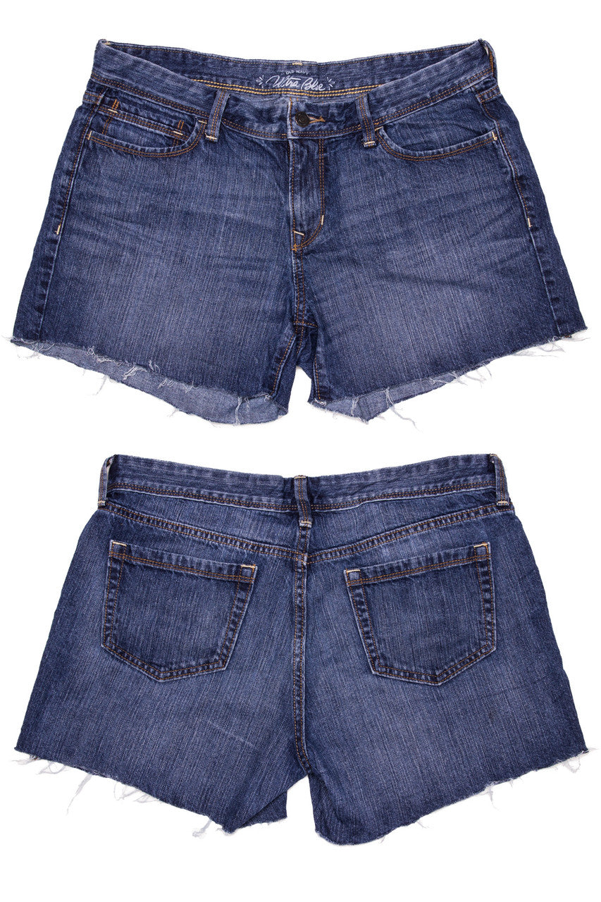 Cut Off Denim Shorts 35