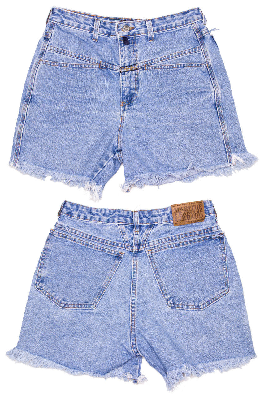 Cut Off Denim Shorts 38