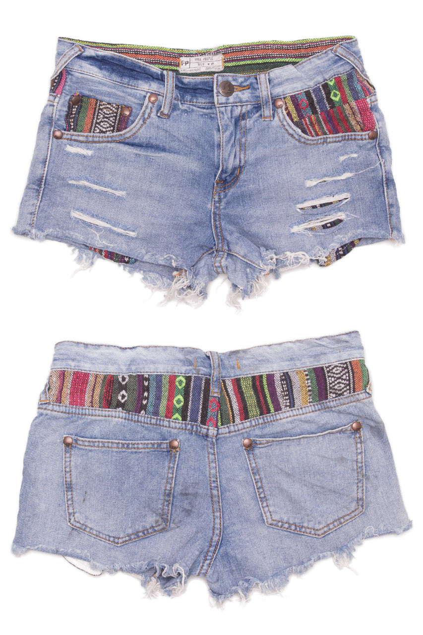Cut Off Denim Shorts 70