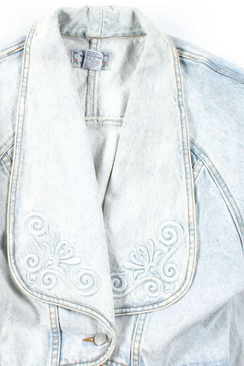 Vintage Cropped Denim Jacket 1114