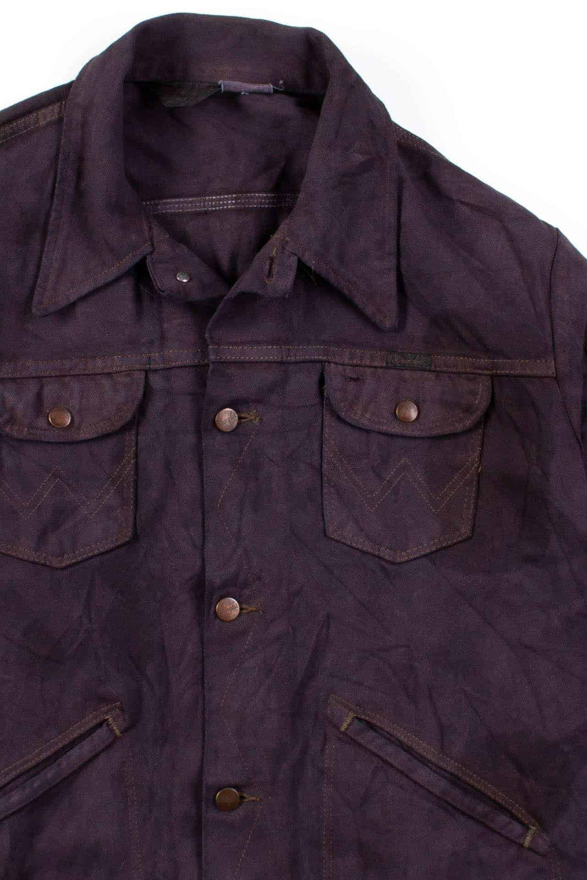 Vintage Brown Wrangler Denim Jacket 1149