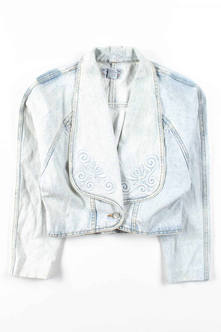 Vintage Cropped Denim Jacket 1114