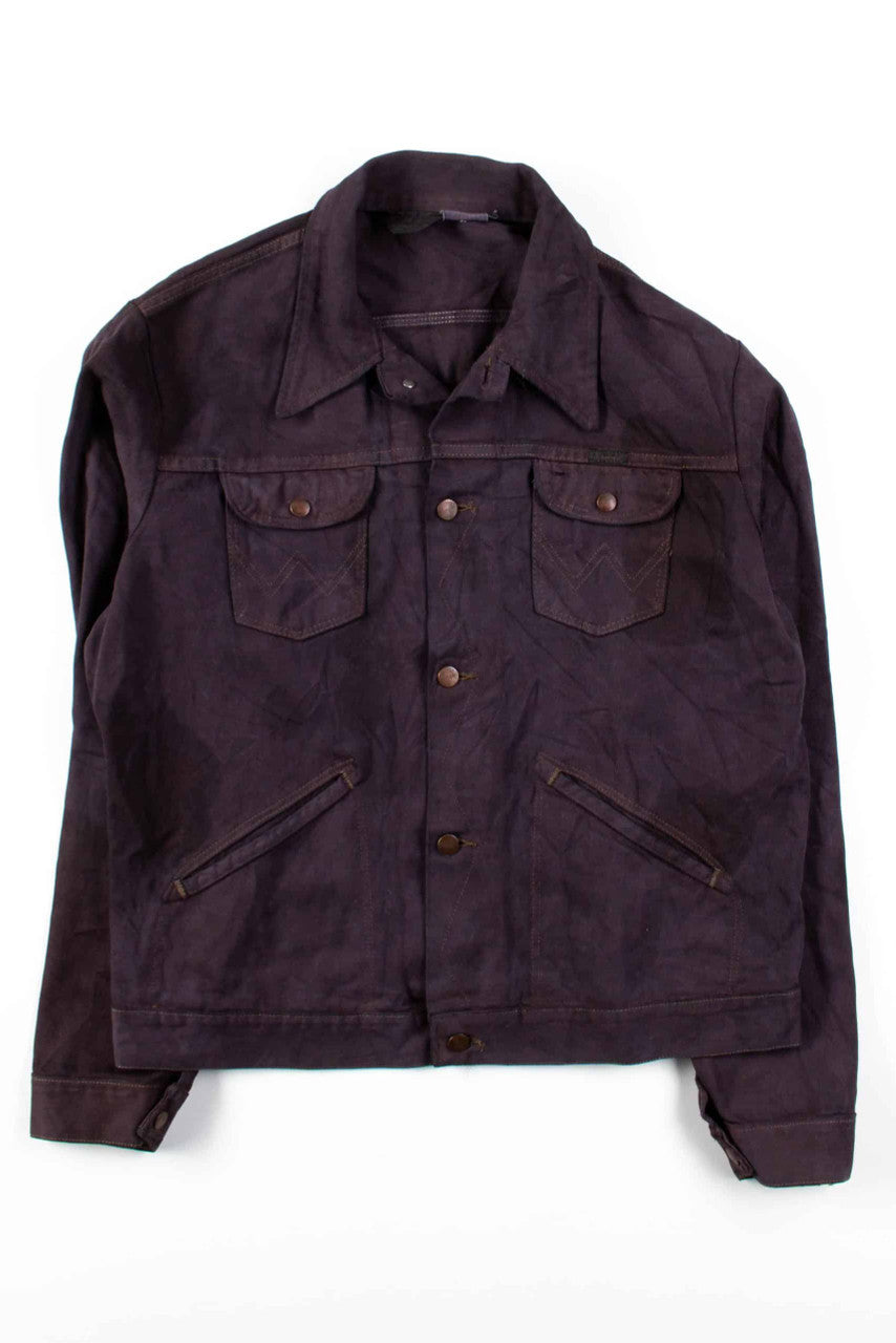 Vintage Brown Wrangler Denim Jacket 1149