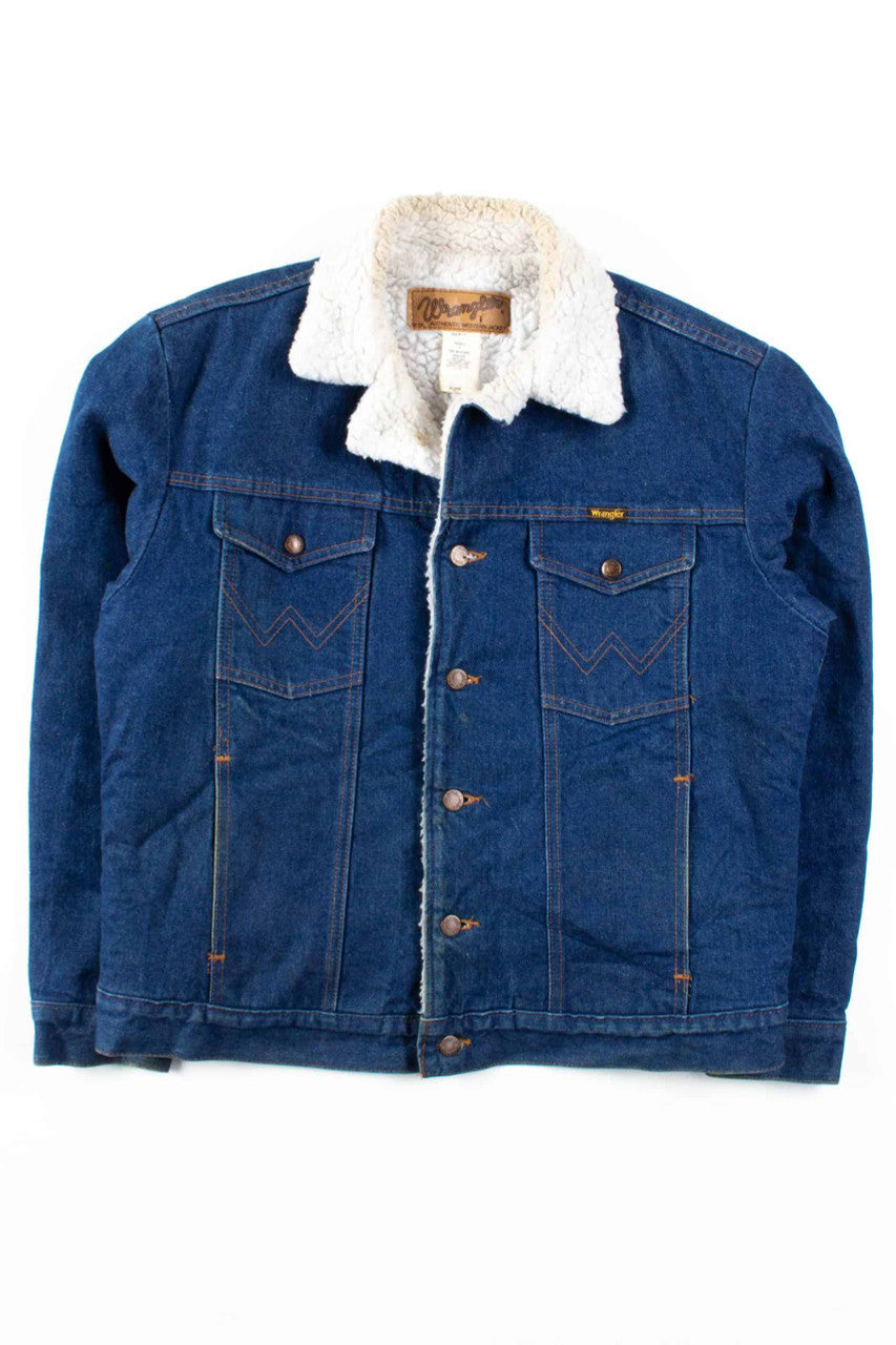 Vintage Wrangler Sherpa Denim Jacket 1175