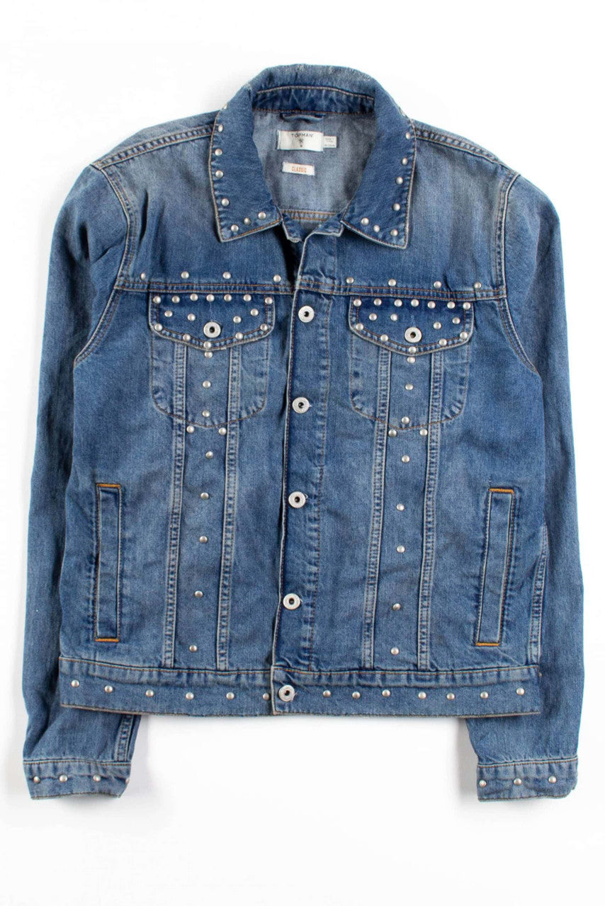Vintage Studded Denim Jacket 1202