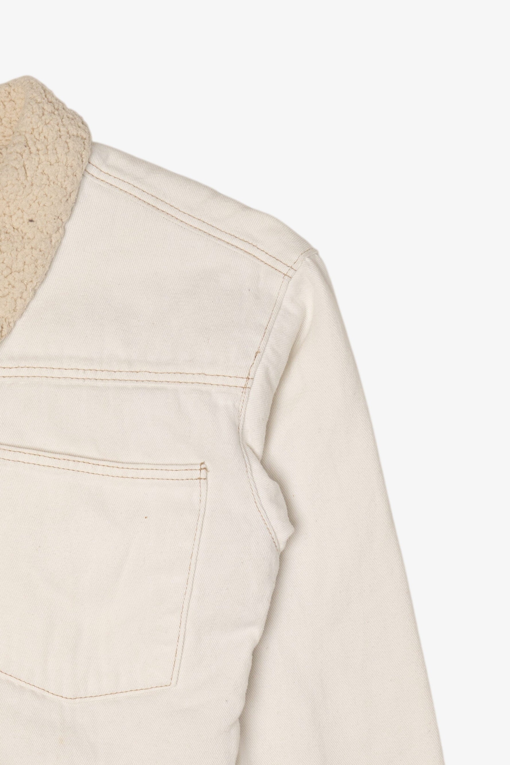 Vintage Y2k Stoosh White Denim Jacket (2000s)