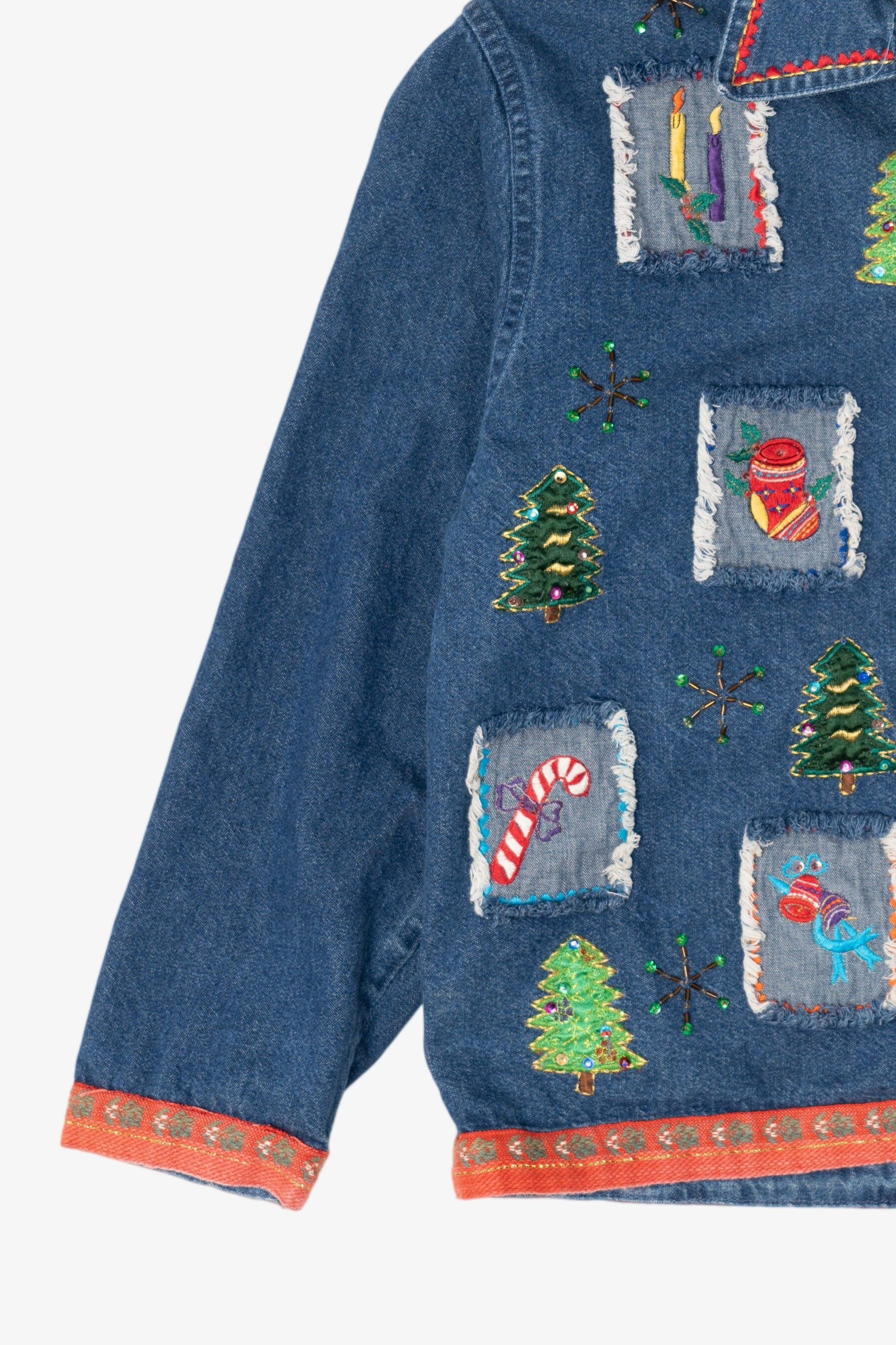 Vintage New Directions Christmas Denim Jacket (1990s)