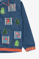 Vintage New Directions Christmas Denim Jacket (1990s)
