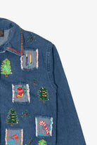 Vintage New Directions Christmas Denim Jacket (1990s)