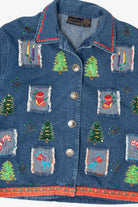 Vintage New Directions Christmas Denim Jacket (1990s)