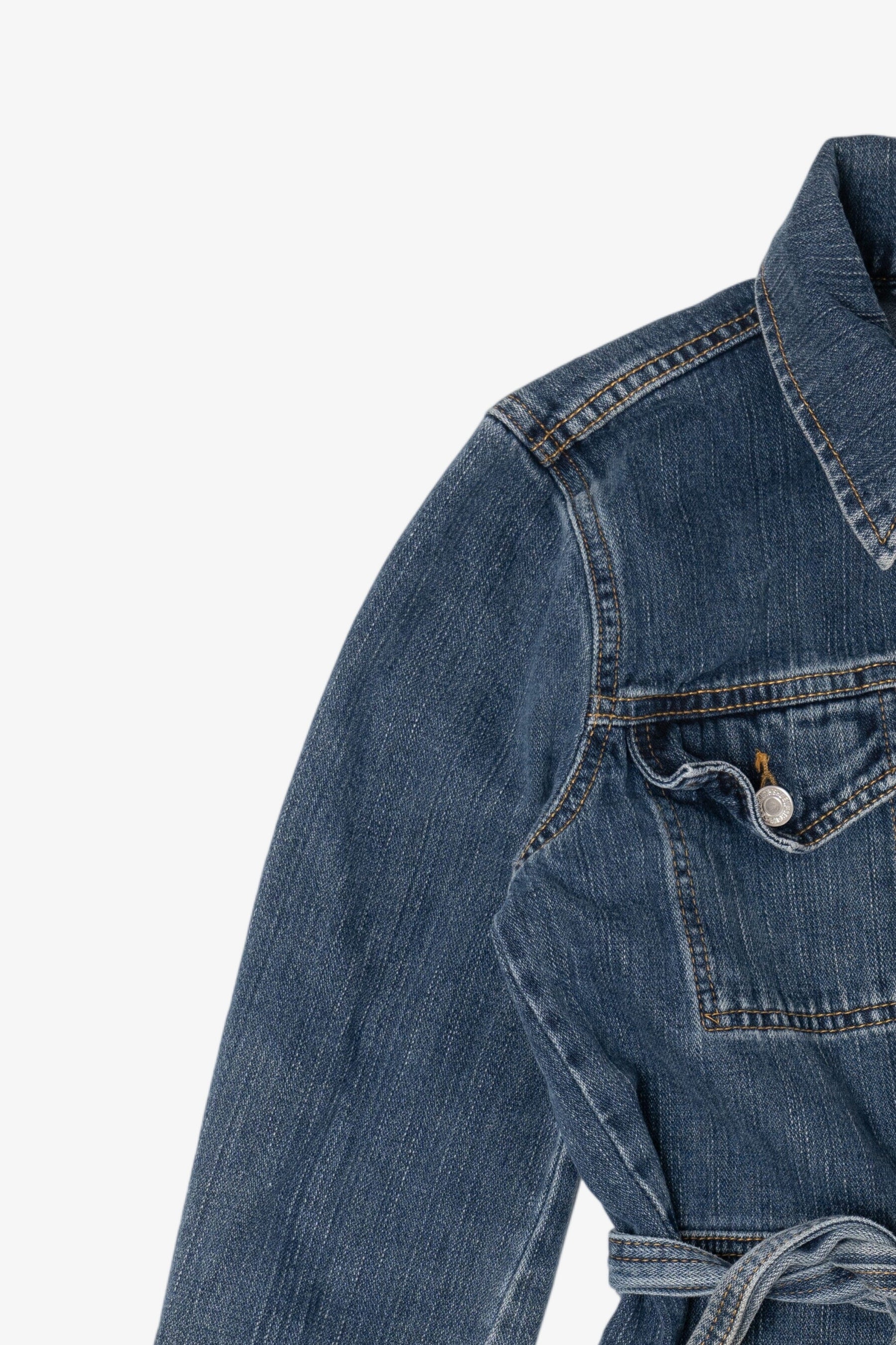 Vintage Levi's Full Zip With Belt Denim Jacket (1990s)