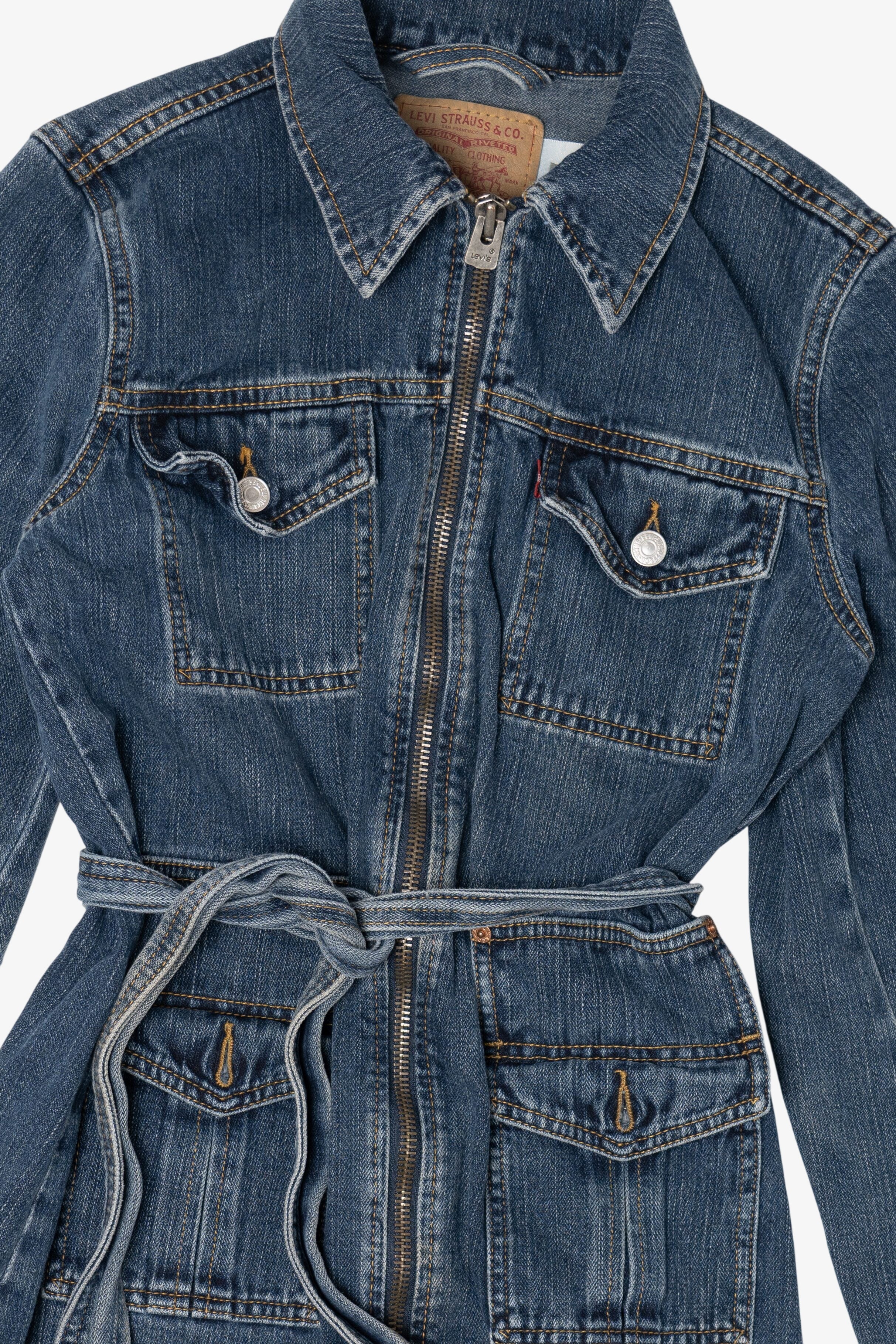 レディース New Classic Belted Denim Jacket