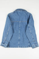 Clip Front Denim Anorak Jacket