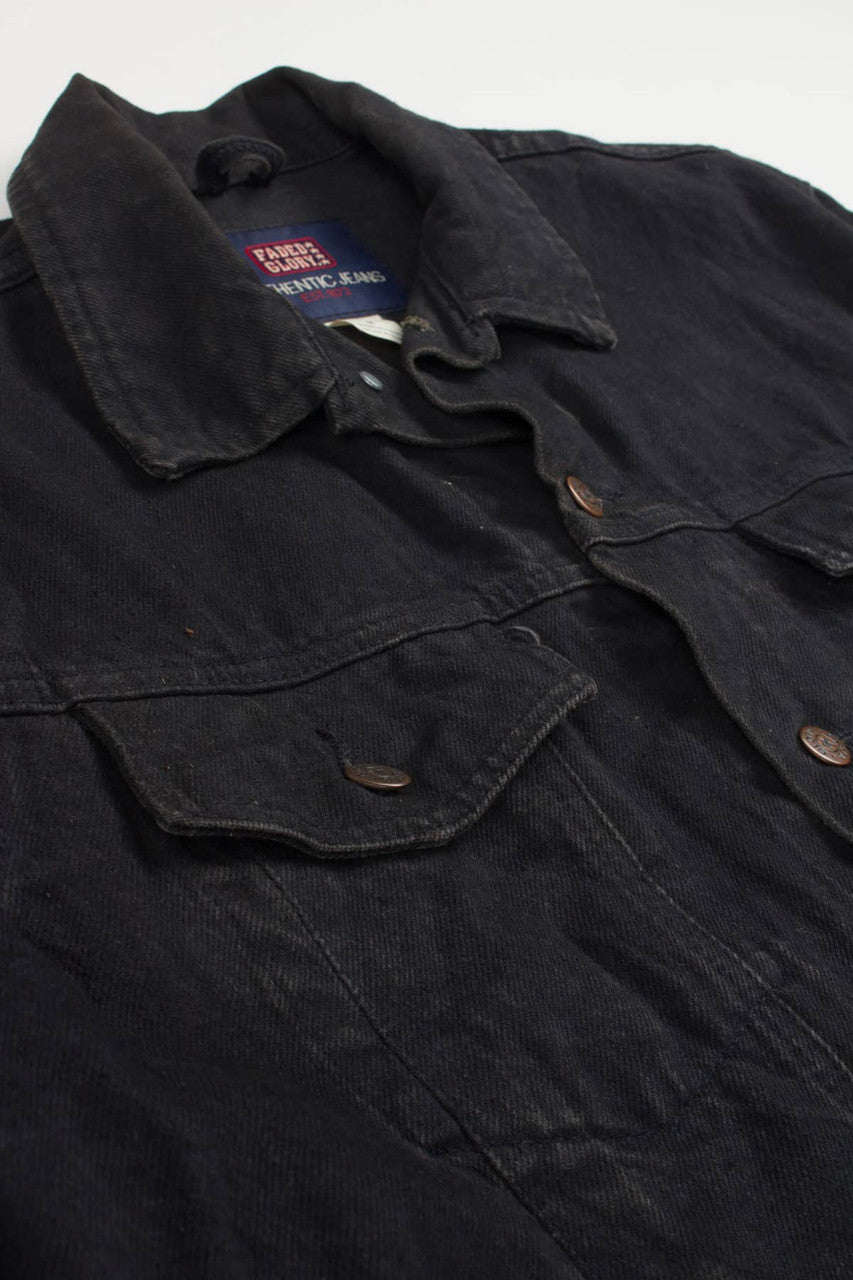 Black Faded Glory Denim Jacket 1365
