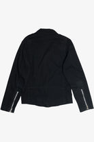 Vintage Black Tripp NYC Denim Motorcycle Jacket (2000s)
