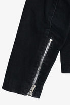 Vintage Black Tripp NYC Denim Motorcycle Jacket (2000s)