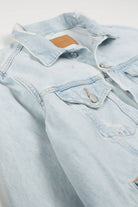 Distressed Denim Jacket 1373