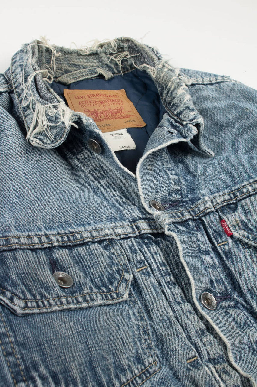 Destroyed Levi's Lined Denim Jacket 1374