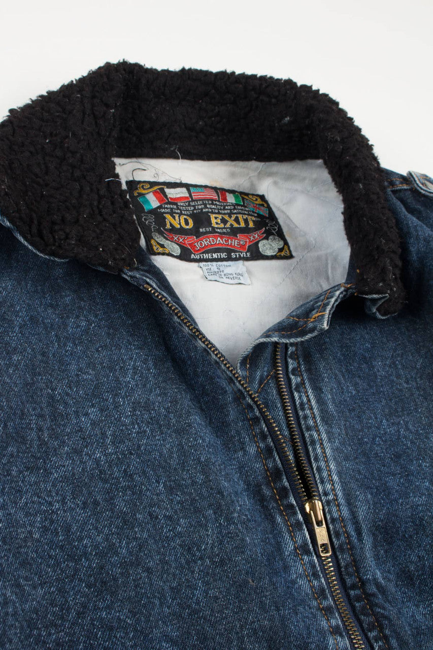Vintage Jordache Lined Denim Jacket 1375