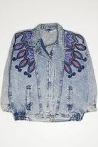 Vintage Vanna White Beaded Denim Jacket