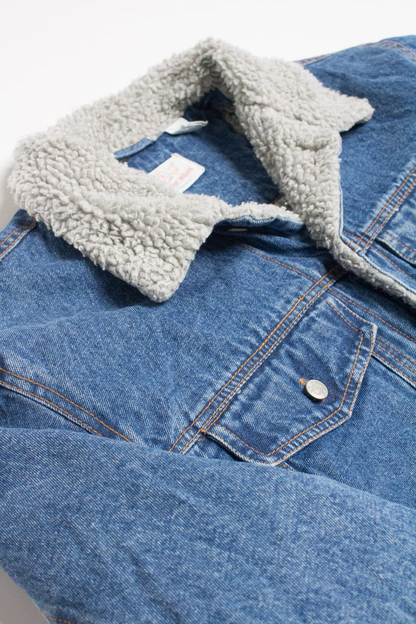 Vintage Sherpa Lined Denim Jacket 1