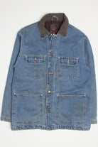 Vintage Lined Gap Corduroy Collar Denim Jacket
