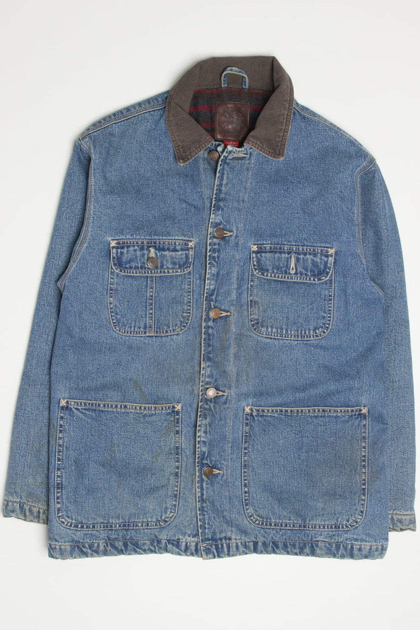 Vintage Lined Gap Corduroy Collar Denim Jacket