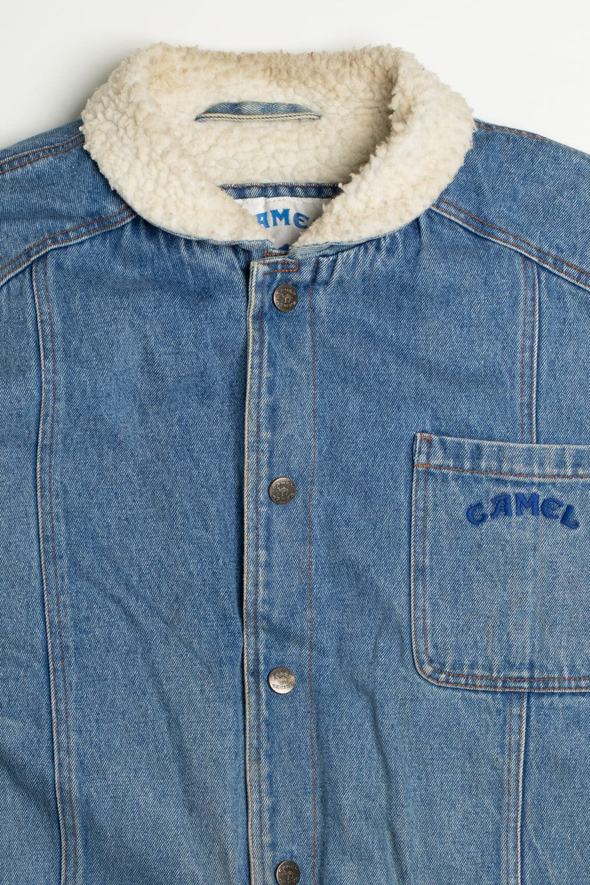 Vintage Red Camel Denim Jacket