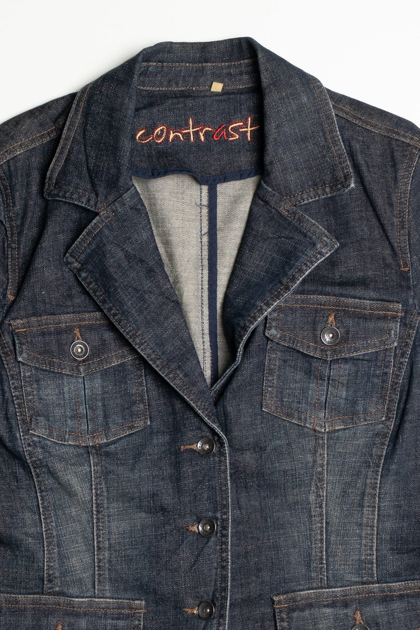 Contrast Denim Jacket 1