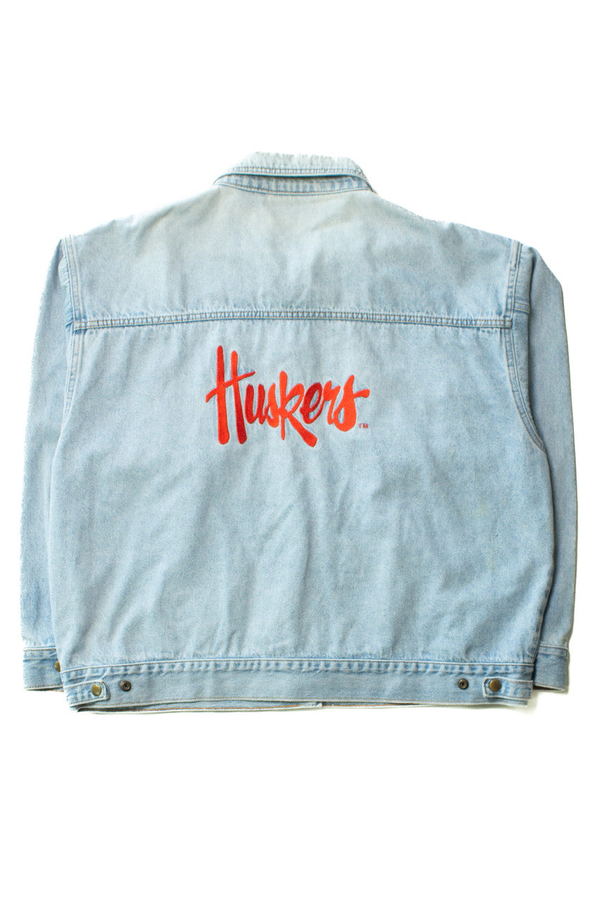 Vintage Nebraska Huskers Denim Jacket (1990s)