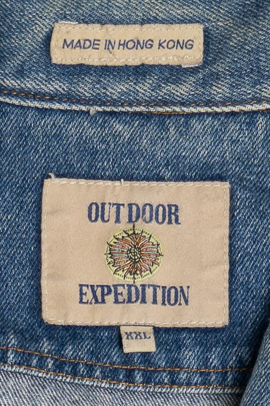 Vintage "Las Vegas Tropicana" Embroidered Logo Denim Jacket