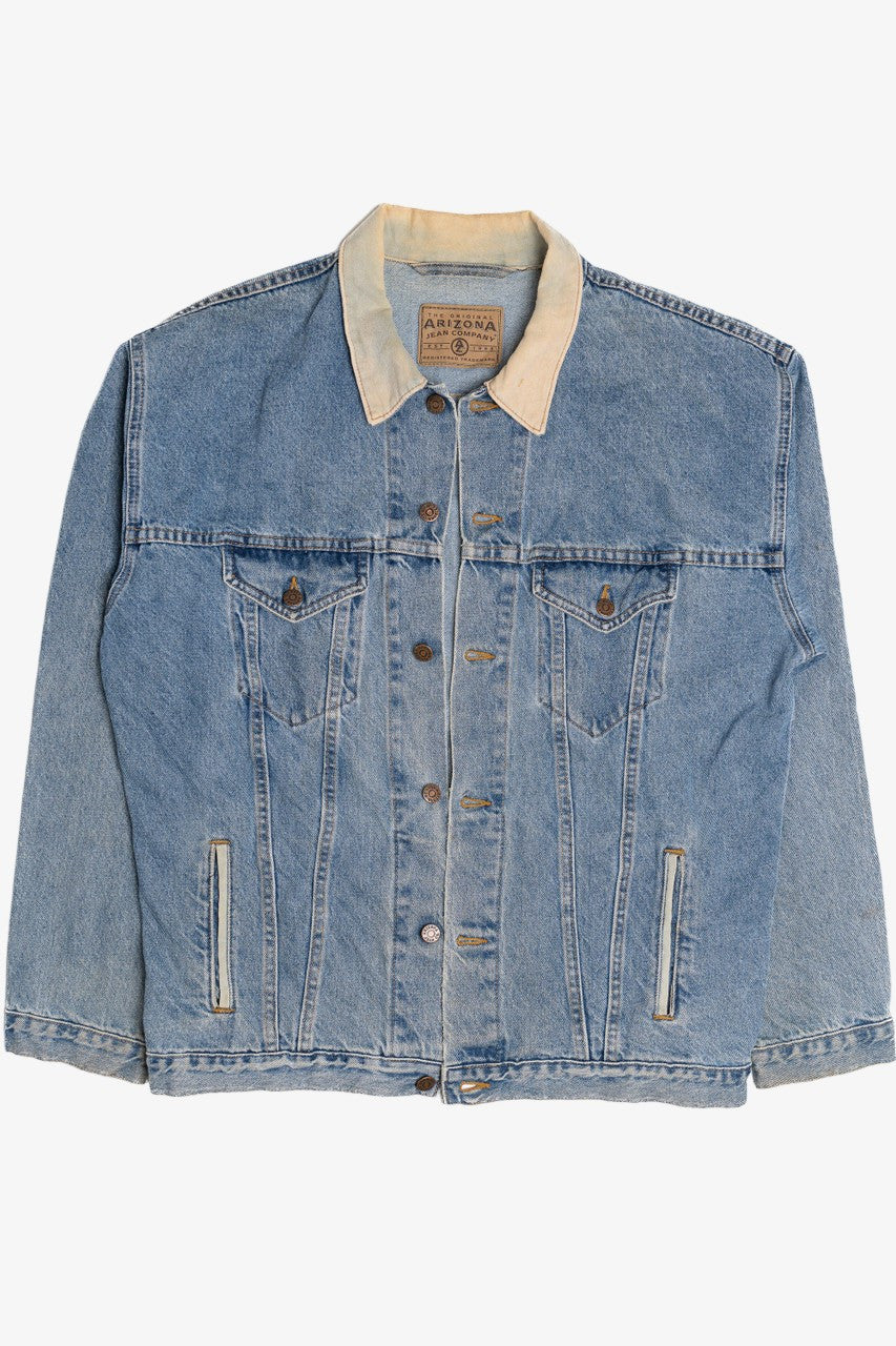 Vintage Khaki Collar Arizona Jean Co. Denim Jacket