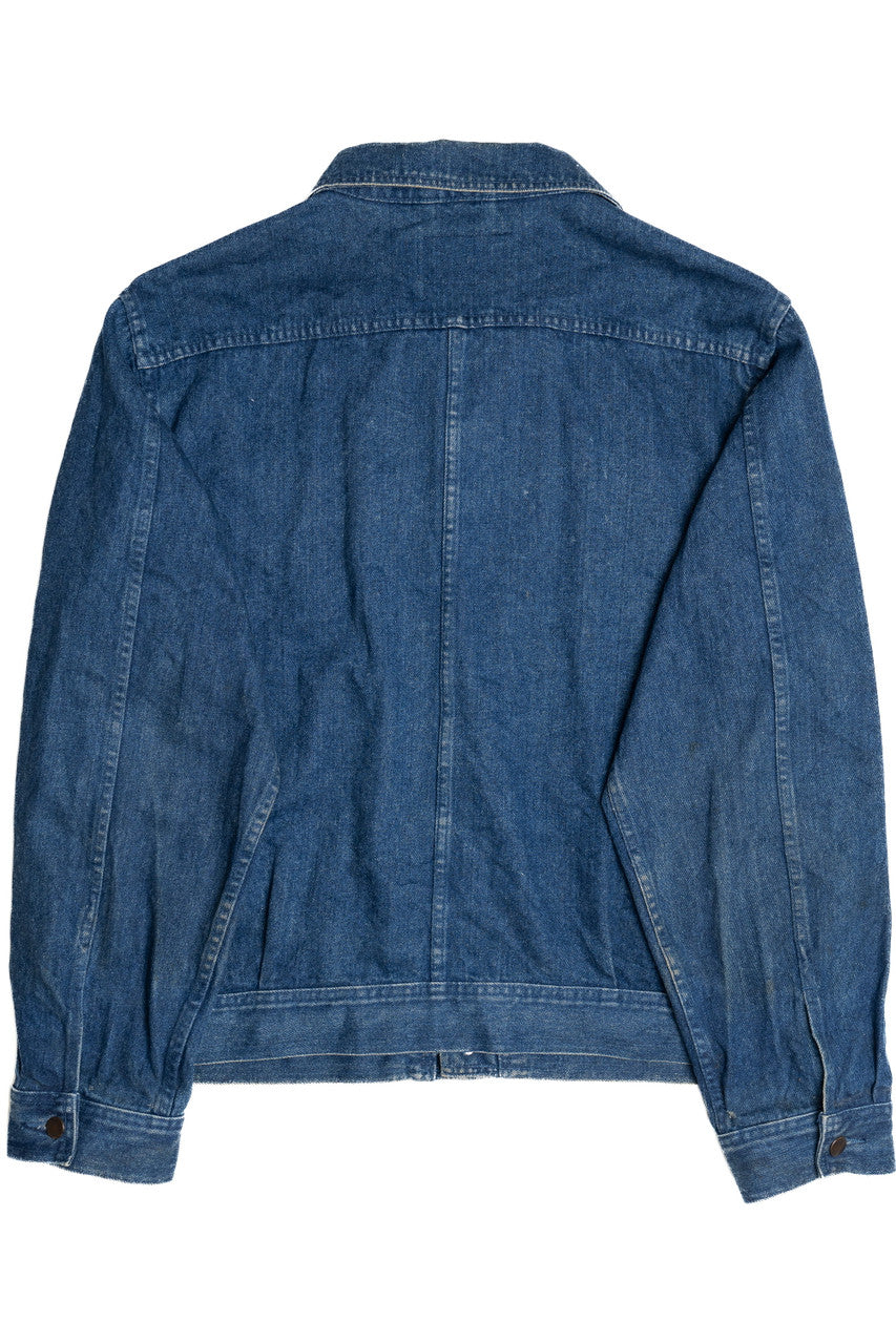 Vintage Lands' End Hidden Button Denim Jacket
