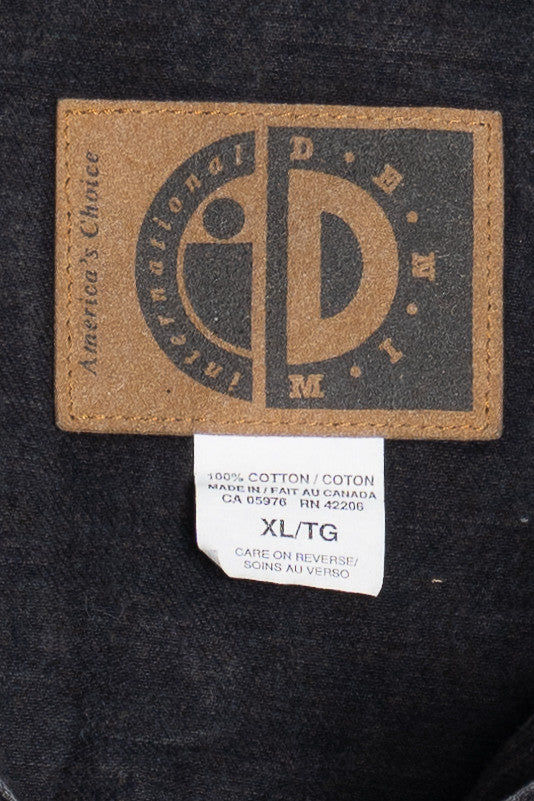 Vintage 1995 "AJQHA" Horse Show Embroidered Color Block Denim Jacket