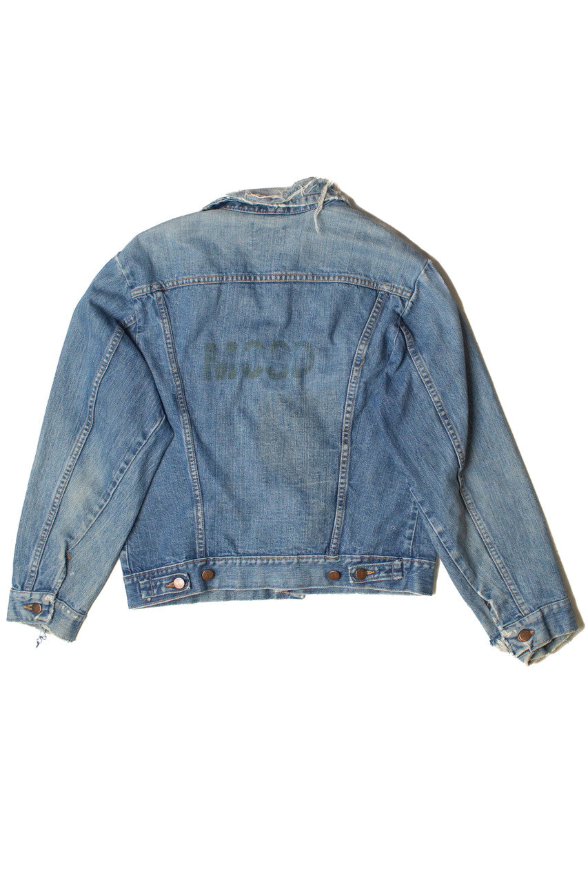 Vintage Thrashed Wrangler Denim Jacket (1990s)