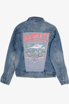 Upcycled Harley Davidson "El Paso Texas" Back Patch Denim Jacket 1590