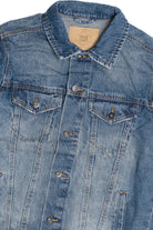 Upcycled Harley Davidson "El Paso Texas" Back Patch Denim Jacket 1590