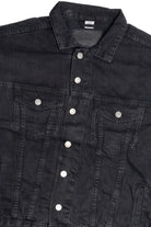 Upcycled Harley Davidson "Smoky Mountain" Back Patch Black Denim Jacket