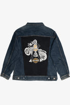 Upcycled Harley Davidson "Sun's Out! Fun's Out!" Back Patch Denim Jacket