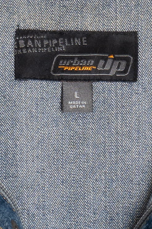 Upcycled Harley Davidson Atlanta Georgia Back Patch Denim Jacket 1606