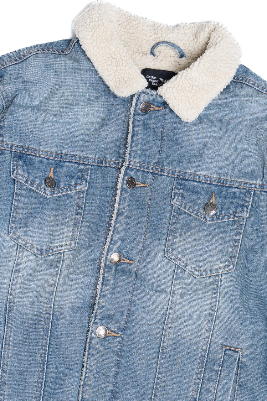 Upcycled Harley Davidson "Mother Road" Back Patch Denim Jacket