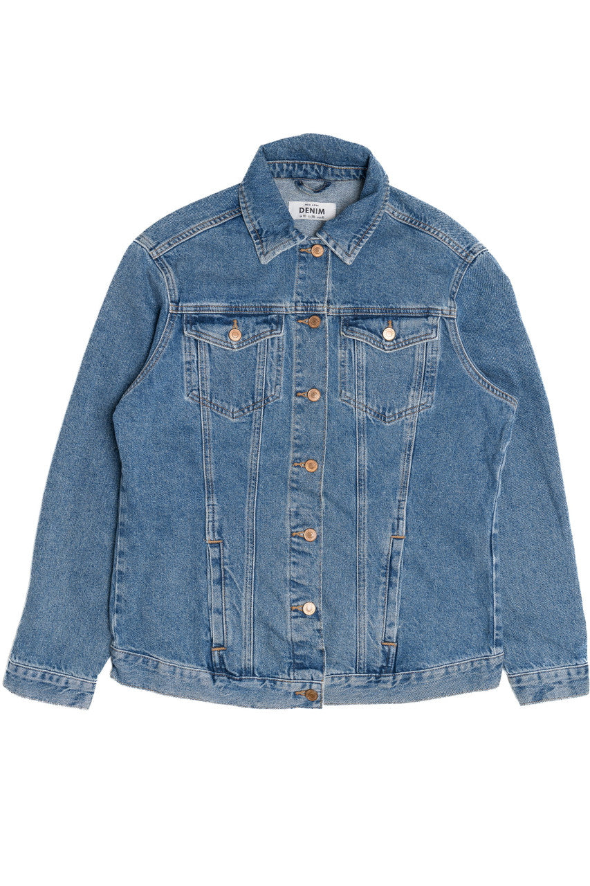 Upcycled Harley Davidson Sunset Back Patch Denim Jacket 1611