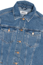 Upcycled Harley Davidson Sunset Back Patch Denim Jacket 1611