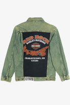 Upcycled Harley Davidson Back Patch Ragged Priest Denim Jacket