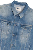 Upcycled Harley Davidson Sonoma County Back Patch Denim Jacket 1615