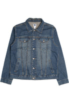 Upcycled Harley Davidson Red Rock Back Patch Denim Jacket 1616